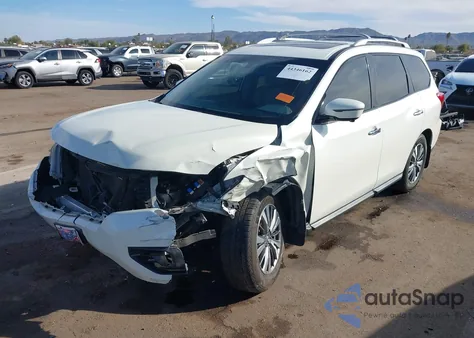 2017 Nissan Pathfinder Sl z USA, uszkodzony, nr VIN 5N1DR2MM3HC617835